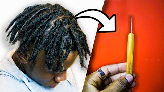 Comment Faire Des DREADLOCKS avec un CROCHET [upl. by Sahcnip738]