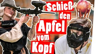 Schieß den Apfel vom Kopf – Die Paintball Strafe  Das schaffst du nie [upl. by Slotnick]