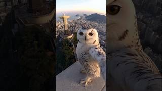 Owl Takes Selfie in Rio De Janeiro [upl. by Aicnerolf]