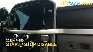 Ford F150 DISABLE Auto StartStop Feature  Turn ON and OFF permanently 20212024 [upl. by Lucienne340]