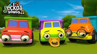 5 Little Dumper Trucks  Nursery Rhymes amp Kids Songs  Geckos Garage  Truck Songs For Children [upl. by Ylreveb]