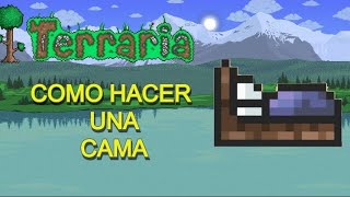 TERRARIA  COMO HACER UNA CAMA [upl. by Avelin]