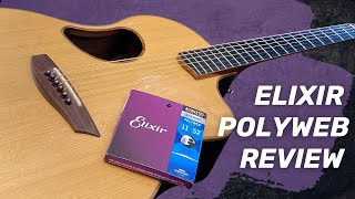 ELIXIR POLYWEB  Acoustic Guitar Strings Review and PlayThrough [upl. by Nahguav]