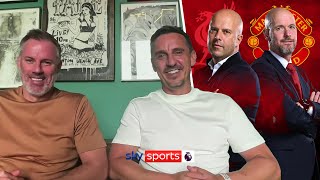 Jamie Carragher and Gary Neville preview Man Utd vs Liverpool [upl. by Akcinehs]