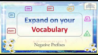 Animated English LessonNegative Prefixes Copyright All Abbott English english vocabulary [upl. by Vladi179]