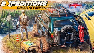 Expeditions A MudRunner Game das ist neu in der OffroadSimulation  Gameplay Preview [upl. by Uyr134]