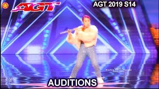 RiRia Flautist Gets Nos  Americas Got Talent 2019 Audition [upl. by Ashil522]