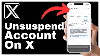 How to Unsuspend X Twitter Account [upl. by Latea]