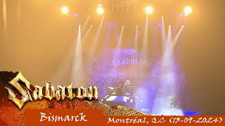 Sabaton  Bismarck  Live Montréal 13092024 [upl. by Baerman]