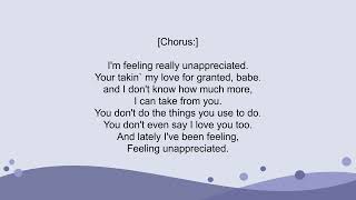 Cherish  Unappreciated Lyrics [upl. by Gnes]