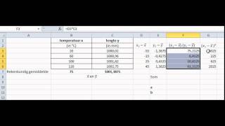 Lineaire Regressie in Excel [upl. by Cuda789]