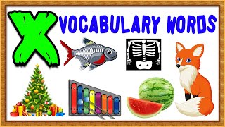 Vocabulary Words For Kids  Words From Letter X  Words That Start with X [upl. by Eneleahs]