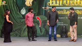 Mohanlal Imitates Pranav on Stage 😂  Marakkar Movie Priyadarshan Kalyani Priyadarshan [upl. by Onailil]