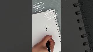 calligraphy artfyp how to do calligraphy without a calligraphy 🎨 [upl. by Ayokal]