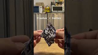 Flasher×Escher1 origami escher flasher [upl. by Elboa]