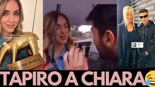 CHIARA FERRAGNI prende il Tapiro doro poi viene fermata da Pomeriggio 5 mentre FEDEZ è a Parigi [upl. by Buxton]