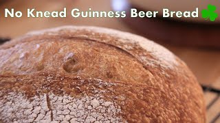 THE EASIEST BREAD TO MAKE NoKnead Guinness Beer Bread How to use extra beer [upl. by Omissam]