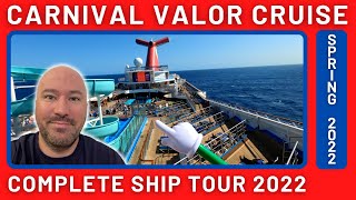 Carnival Valor Complete Ship Tour 2022 [upl. by Mundy]