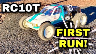 First Run The RC10T Anniversary Kit From Team Associated [upl. by Ekenna]