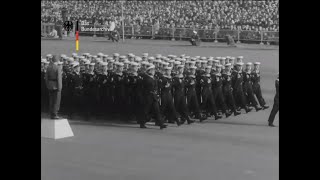 Abschiedsparade der Bundeswehr für Konrad Adenauer III 1963 [upl. by Acirrej260]