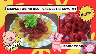 Making Pork Tocino l Simple Tocino Recipe Sweet amp Savory l 2nd Laboratory in PHT4 Course Done [upl. by Jeff239]