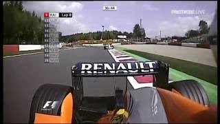 F1 2007 Belgian GP  Kubica vs Kovalainen [upl. by Daria]