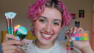 ASMR Doing Your Summer Makeup ☀️ layered sounds whispered personal attention pampering you [upl. by Maclay]