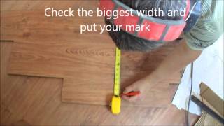 Laminate Flooring on Stairs How to Make the First Tread for Winder Stairs [upl. by Anerdna]