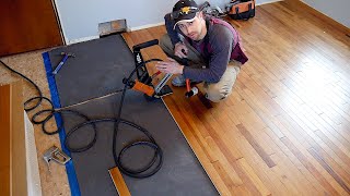 Hardwood Floor Installation Nail Down Like a PRO [upl. by Peck179]