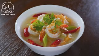 Authentic Tom Yum Goong  Tom Yum Soup Recipe  Spicy Prawn Soup [upl. by Meedan]