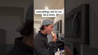 Everything I ate to run a sub 3 hour marathon in Chicago [upl. by Sabrina]