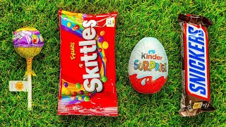 Unusually pleasant l Unpacking Kinder Egg SURPRISE l Snickers Skittles and Chupa Chups ASMR sounds [upl. by Ricardo367]