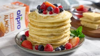 Pancakes de post rapide si pufoase  Clatite americane de post jamilacuisine [upl. by Adnolrehs]