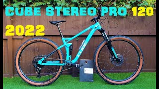 Cube Stereo PRO 120 2022 Full Suspension Mountain Bike [upl. by Nasas]