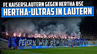 Pyro amp Choreo HerthaFans in Kaiserslautern  1 FC Kaiserslautern  Hertha BSC 34 [upl. by Bigod745]