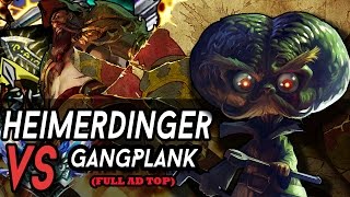 Heimerdinger VS Full AD Gangplank  DIAMOND RANKED [upl. by Adian]