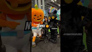 Had so much fun meeting cosplayers at NYCC nycc cosplaygirl catwoman foryou viralshorts [upl. by Ahsla]