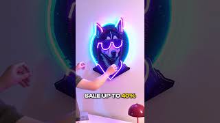 Cool Husky LED Neon Sign Light Pop Art [upl. by Hubey]