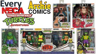 Every NECA TMNT Archie Comics Teenage Mutant Ninja Turtles Adventures Series Eastman and Laird [upl. by Elokin]