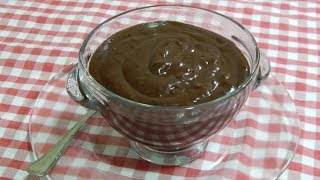 Receta de crema de chocolate para rellenar tartas y pasteles crema pastelera de cacao [upl. by Deste]