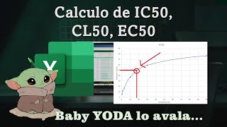 Calculo de IC50 CL50 EC50 en Excel de Office 365 [upl. by Tra45]