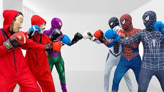 TEAM SPIDERMAN vs BAD GUY TEAM In Real Life  LIVE ACTION STORY 2  All Action [upl. by Anyaj]