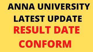 Anna University Semester Exam Results Date Confirm annauniversity annauniversityresults [upl. by Elocon]