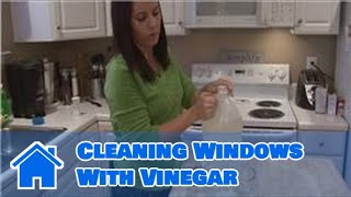 Housecleaning Tips  Cleaning Windows With Vinegar [upl. by Ailices]