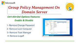 How to Enable amp Disable Ctrl  Alt  Del Options via GPO II Remove Change Password Task Manager II [upl. by Enelegna]