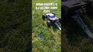 Arrma Kraton 12s Drag 32 seconds 70mph 200feet new wow amazing racing omg news newvideo [upl. by Aralk]