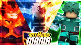 ALL LEGENDARY QUIRK Showcase in My Hero Mania Roblox [upl. by Desmund]