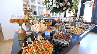 Wedding Appetizer Buffet Table  002  The Best wedding buffet table decorating ideas [upl. by Franzoni]