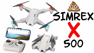 SIMREX X500 mini Drone Flight and Review drone [upl. by Beaner214]