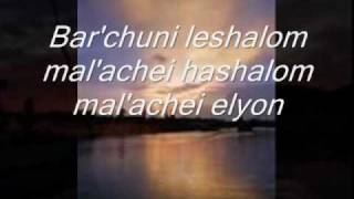 SHALOM ALEICHEM with Lyrics Sung by Susana Allen [upl. by Siriso]